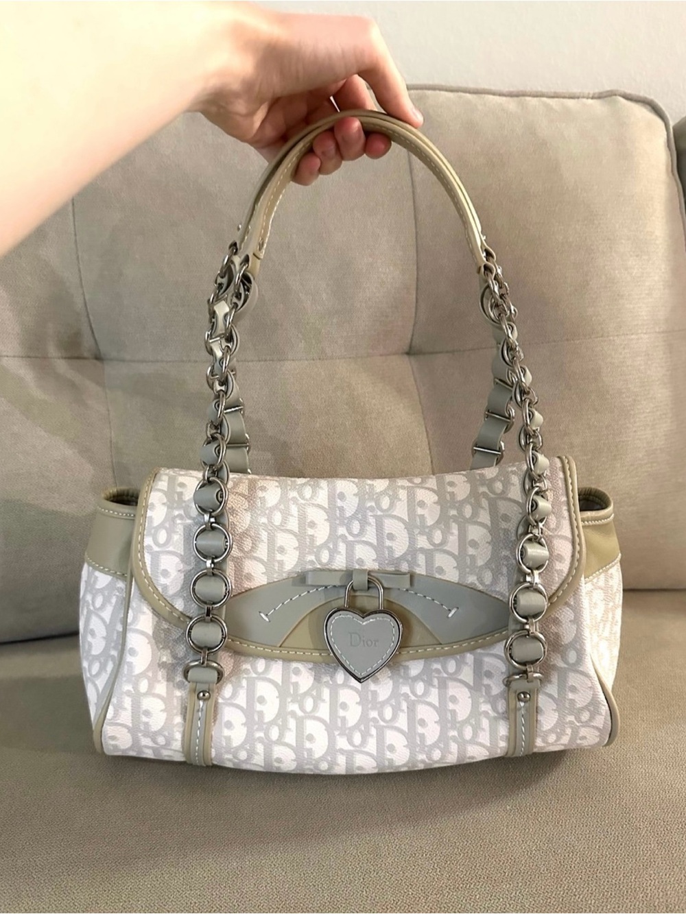 Dior Trotter Bag Romantique Grey
Monogram